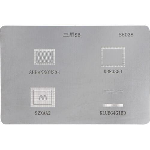 UANME Logic Board CPU Chip Repair Tool For Samsung Galaxy S6 7 Edge S8 S8plus Motherboard IC Chip Ball Soldering Net Steel Plate