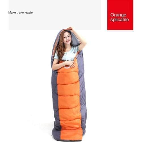 1.8KG outdoor adult sleeping bag plus cotton thickening adult ultralight sleeping bag portable camping lunch break sleeping bag