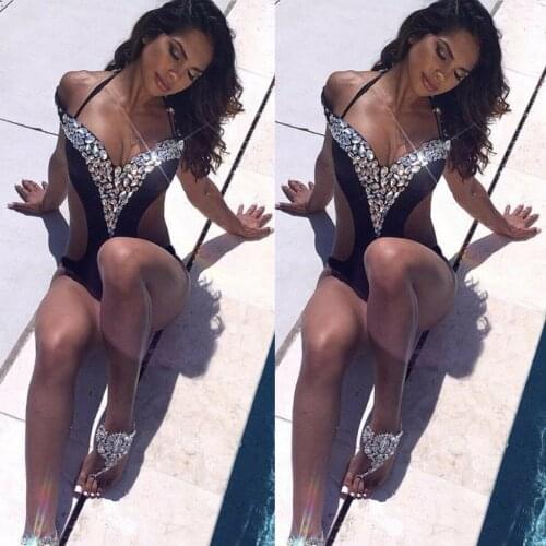 Womens Swimwear One Piece Monokini Push Up Padded Bra Bikinis 2021 Summer Swimsuit Swim Bathing Suit Sexy Bodysuit Beachwear