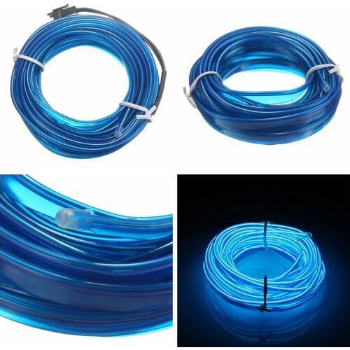 3 Meters 2.3mm LED Flexible EL Wire Neon Lights Glow Light Strip Party Festival Chrismas Home House Decoration Strip String Lamp