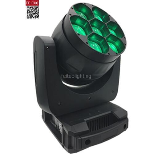 4 with road case/lot beam led 7x40W Bee Eyes LED Zoom wash moving head Stage Light for Disco DJ Wedding Party Live Concert Lamp