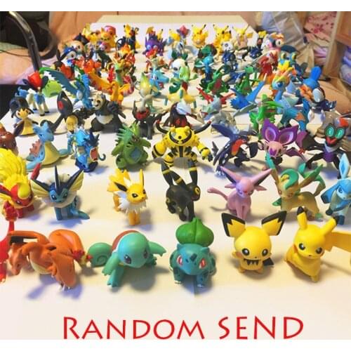 Rand Styles First Generation Charmander Squirtle Charizard Blastoise Bulbasaur Gengar Pokemones Anime Figure Dolls Toys Gifts