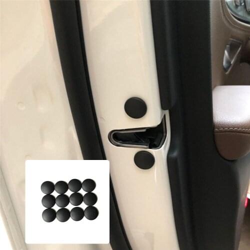 12pcs Car Door Lock Screw Protector Stickers case For Nissan Teana Altima X-Trail Qashqai Livina Sylphy Tiida Sunny March Murano