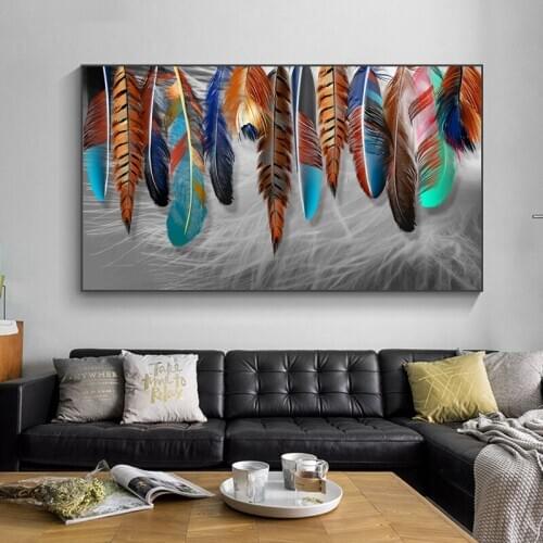 Large size Romantic gift diamond embroidery Abstract Feather 5D Diy full square drill diamond painting mosaic rhinestoneZP-1847