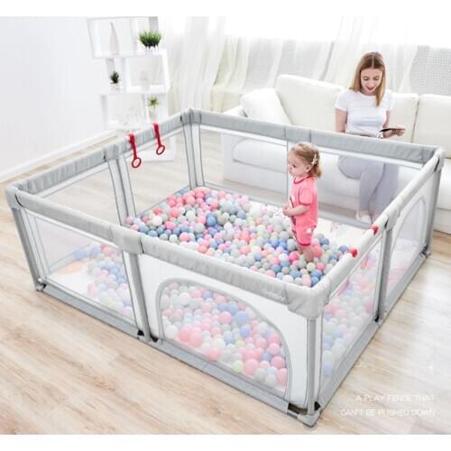 Baby Playpen Baby Fence Children Play Yard Kids Ball Pool Toddler Indoor Playground for Newborn with Free Gifts Play Tent