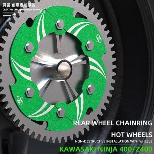 Spirit Beast Motorcycle Rear Sprocket Cover Protection Chain Wheel Gear Decoration Cover For Kawasaki Ninja400 Z400