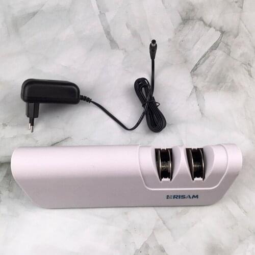 Electric knife sharpener professional safety non-slip semi-automatic knife sharpener two-stage blade householdknifesharpenertool