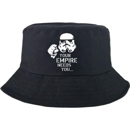 Disney Star Wars Fedoras Double-sided Fashion Bucket Hat Street Panama Cap Sunscreen Unisex Cotton Graphic Summer Fisherman Hat