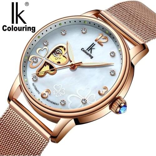 IK colouring Women's Skeleton Watch