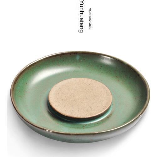 Pot Bearing Dehua Ceramic Kung Fu Tea Dry-Bulb, Tea Accessories Tray Teapot Tea Ceremony Tray TeaTray TeapotTray Chinese Tea Set
