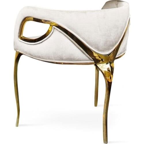 Modern luxury hotel furniture metal hotel bar chair