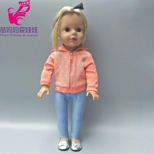 Fit for baby dolls jacket coat pants also fit for 18 inch girl doll outfit sets girl