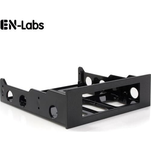En-Labs 3.5 to 5.25 Floppy to Optical Drive Bay Mounting Bracket Converter for Front Panel,Hub,Card Reader,Fan Speed controller