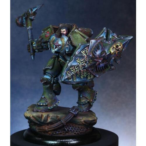 Unassambled 1/32 54mm ancient warrior stand with base Resin figure miniature model kits Unpainted