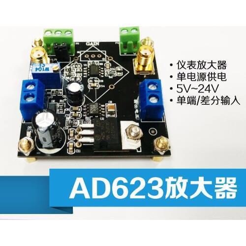 NEW 1PC Single supply instrumentation amplifier AD623 amplifier module single ended differential / MV microvolt signal
