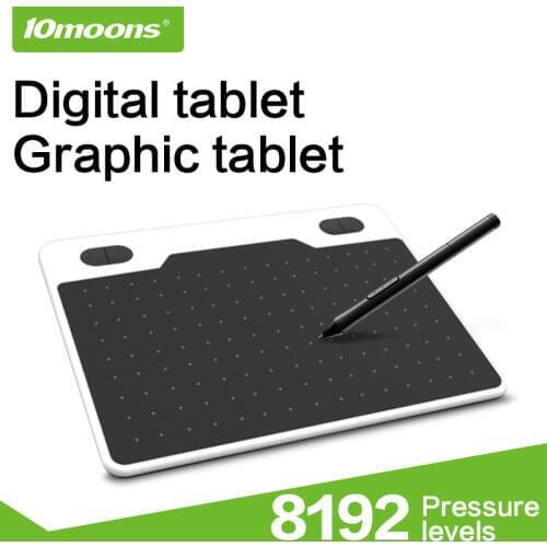 Original 10moons 6" Professional Signature Pen Tablet Digital Tablet Graphics Drawing Tablet