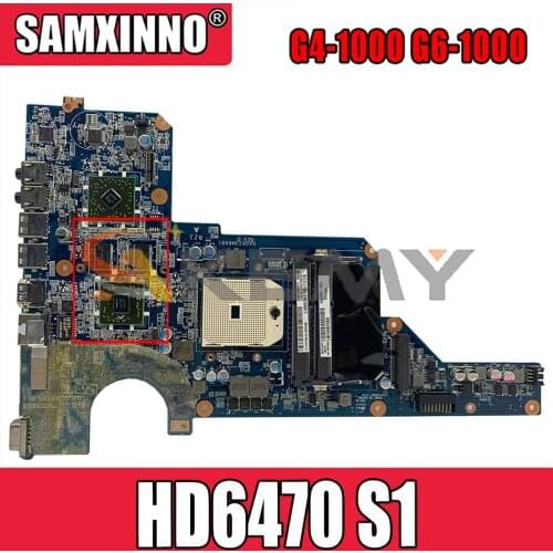 R23 649950-001 For HP Pavillion G4-1000 G6-1000 HD6470 S1 Notebook Mainboard DA0R23MB6D0 216-0809024 Laptop Motherboard