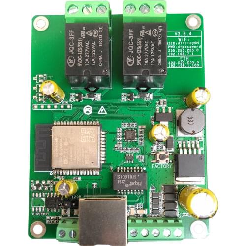 Ethernet Relay Module MQTT Modbus Wifi CAN RS485 TCP Digital Input Web Access Control Board CoAP