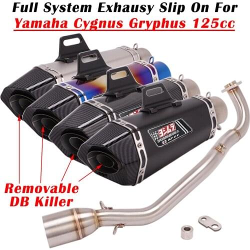 Slip On For YAMAHA Cygnus Gryphus 125cc 125 Motorcycle Exhaust Escape Full System Modify Link Pipe Yoshimura Muffler DB Killer