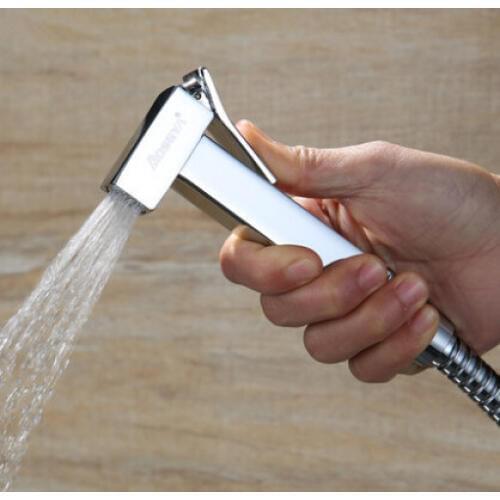 Bathroom Bidet faucet toilet bidet shower set Portable bidet spray with ABS chrome shower holder and 1.5m hose handheld bidet