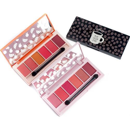 High Quality 6 Colors Matte Diamond Glitter Smokey Eyeshadow, Palette EyeShadow in One Palette Blush Makeup Set for Beauty