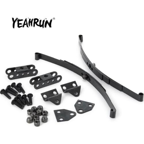 YEAHRUN 1/10 Rock Crawler Steel Leaf Spring Suspension Set for 1/10 D90 RC Crawler