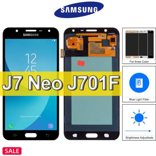 Original Super Amoled For Samsung Galaxy J7 LCD Screen Display J701 J701F J701M Digitizer Assembly For J7 Neo J7 Core Screen LCD