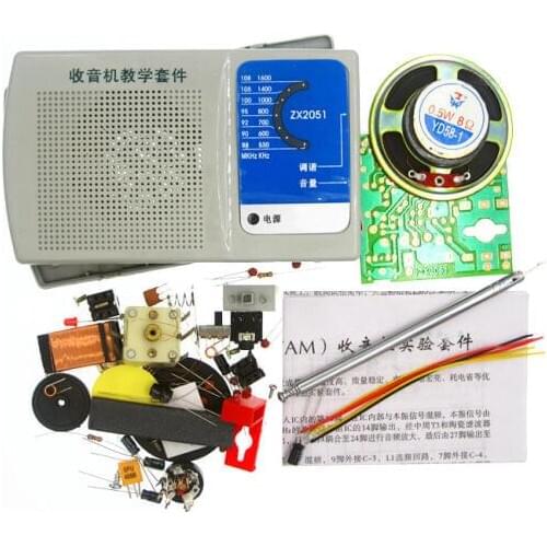 1set DC3V DIY ZX2051 Type IC FM AM Radio Kit Electroinc Learning Kit