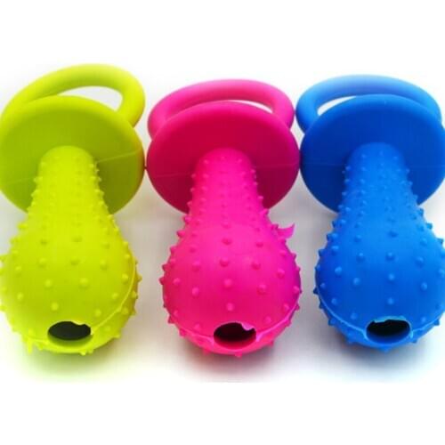 1Pc Rubber Nipple Dog Toys For Pet Chew Teething Train Cleaning Poodles Small Puppy Cat Bite Best Pet Dogs Supplies
