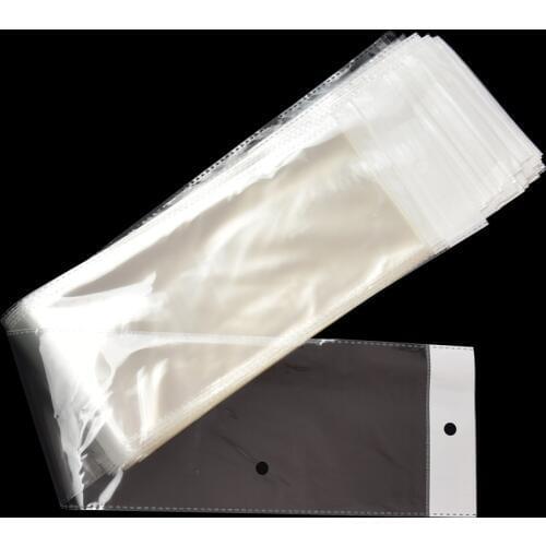 10.5*62cm Clear Self Adhesive Hairpiece Pack Poly Bags Transparent Long Plastic OPP Bag For Wig Package Bag DHL Shipping 1000pcs