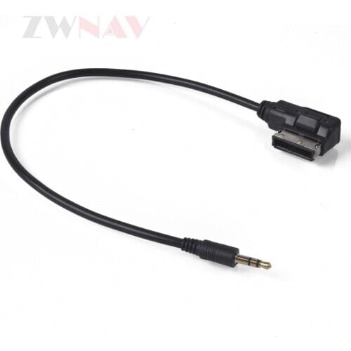 Car Audio Airbag Light Button Connect Cable And Music Adapter Socket 3.5mm Jack AMI AUX Cable For Audi A4 B8 A5 Q5