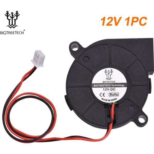 BIGTREETECH 5015 Cooling Fan 50x50x15mm 12V/24V Brushless Fan Blower Fan 2-Pin Connector for 3D Printer Parts