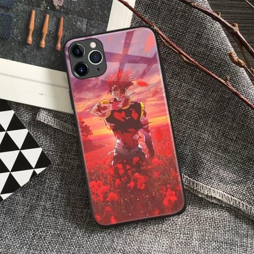 Hisoka Hunter X Hunter Anime Soft Silicone Glass Phone Case for IPhone SE 6s 7 8 Plus X Xr Xs 11 12 Mini Pro Max Samsung