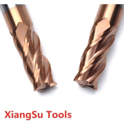 D5-D6-D8mm 4Flutes Hrc55 Endmill CNC Milling Cutter Alloy Tungsten Steel Cnc Maching Milling Machine Tools For Steel