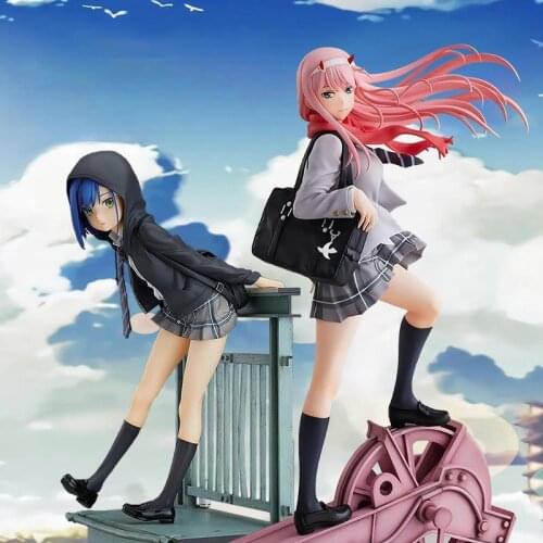 New28cm DARLING in the FRANXX Anime Figure Zero Two 02 Action Figure DARLING in the FRANXX Ichigo Figurine Collectible Model Toy