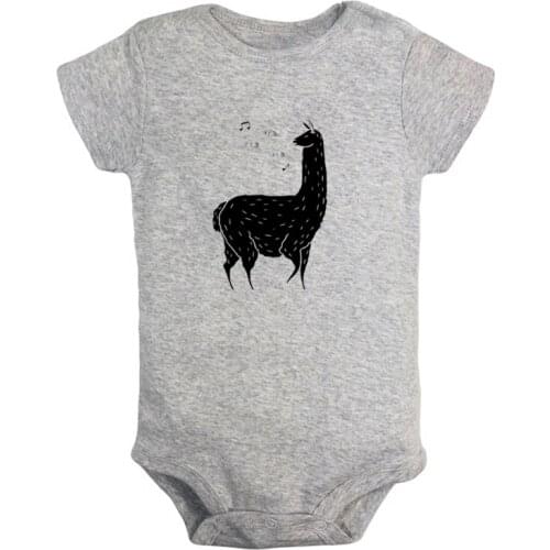 Song Of The Llama Baphocats Brutal Kittens Printed Newborn Baby Girl Boys Clothes Short Sleeve Romper Outfits 100% Cotton