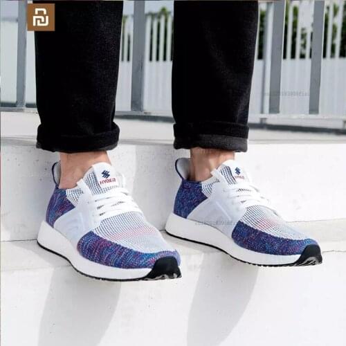 Xiaomi youpin popcorn cushioning flying woven running shoes fashion one flying woven mens fitness running sneakers