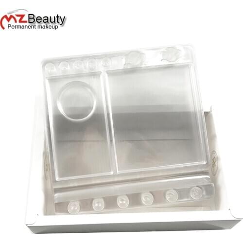 Microblading Tray Dispossible tattoos trays brush pigment holder micropigmation plastic trays tattoo accessories DIY necessity