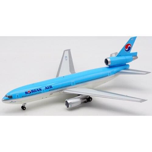 1:200 Scale Douglas DC-10-30 HL7316 Korean Air Airlines Diecast Plane Model Alloy Aircraft Plane for Collection Display Toy