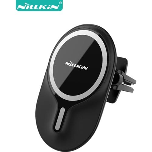 NILLKIN MagRoad Magnetic Wireless Car Charger Mount for iPhone 12 Pro Max Fast Charging Wireless Charger Car Phone Holder