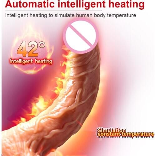 Remote Control Realistic Dildo Penis Suction Cup Heating Dildo Sex Toy for Woman Super Huge Big Vibrator Swing Penis Huge Dildo