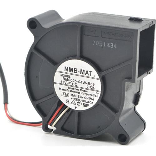Original 6025 centrifugal turbine blower 12V 0.18A BM6025-04W-B59 60MM three lines