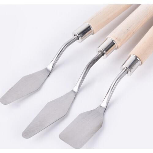 Professional Stainless Steel Spatula Drawing Palette Knife for Oil Painting Artist Oil Art Tools School Supplies