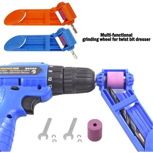 2.0-12.5mm Portable Drill Bit Sharpener 1 Set Corundum Grinding Wheel Bit Tool Twist Drill Bit Sharpening Machine