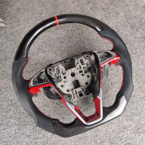 Carbon Fiber Steering Wheel Perforated Leather for Ford Fusion Mendeo 2013-2018 2019 2020