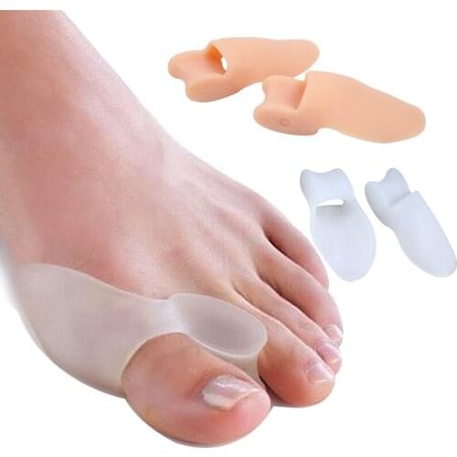 Silicone Gel Bunion Big Toe Separator Spreader Eases Foot Pain Hallux Valgus Correction Guard Cushion Thumb Toe Separators