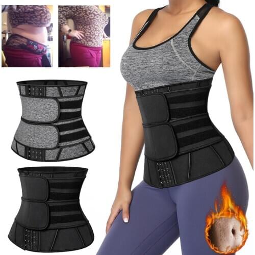 Waist Trainer Women Slimming Sheath Belly Reducing Shapers Sauna Body Shaper Tummy Sweat Shapewear Workout Trimmer Belt Corset