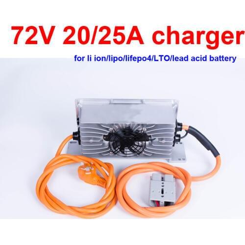 GTK 72V 30A 20A lithium battery charger 24S 87.6v 25A lifepo4 20S 84v li ion 30S 84v LTO charger 72V lead acid battery charger