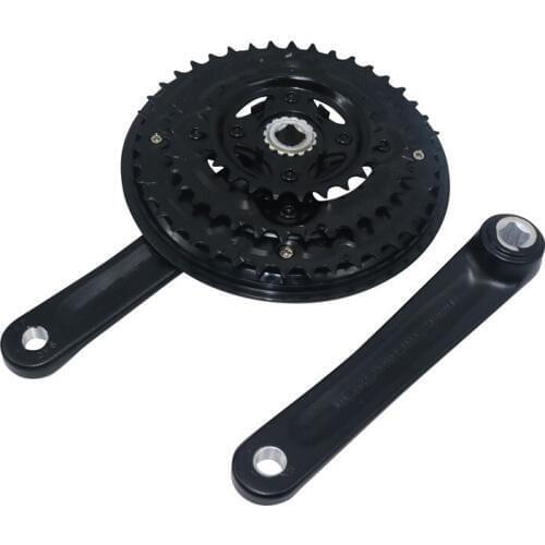 1 set Bicycle crank group bicycle square crank group 22-32-42T road car sprocket wheel roulette mountain bike accessories