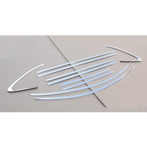 10 Pcs Stainless Steel Window Molding Trim Covers For 2014 2015 2016 Porsche Macan [QP1001]